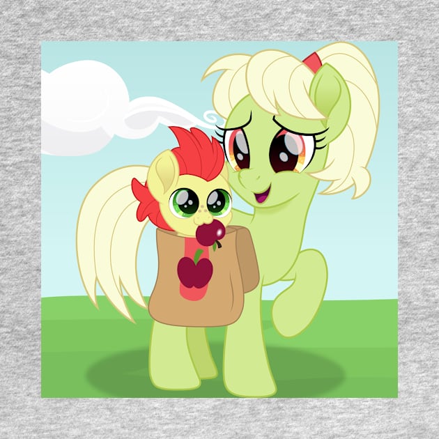 Baby Bright Mac and Granny Smith scene by CloudyGlow